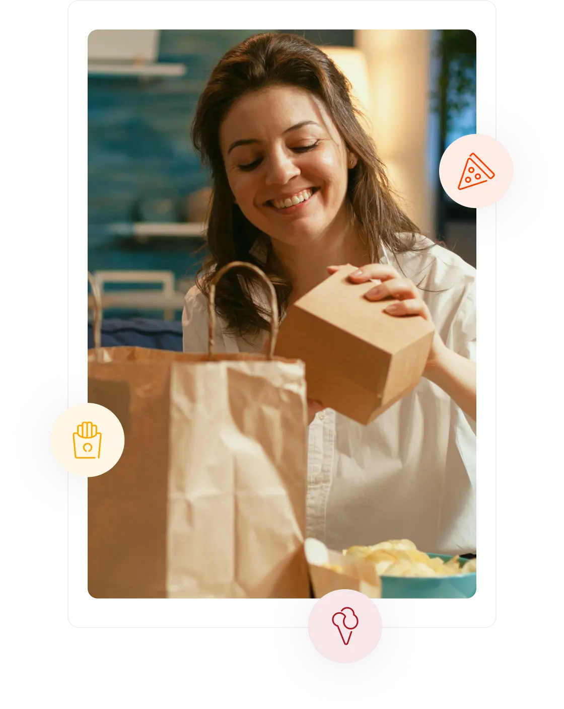 Image of customer receiving product